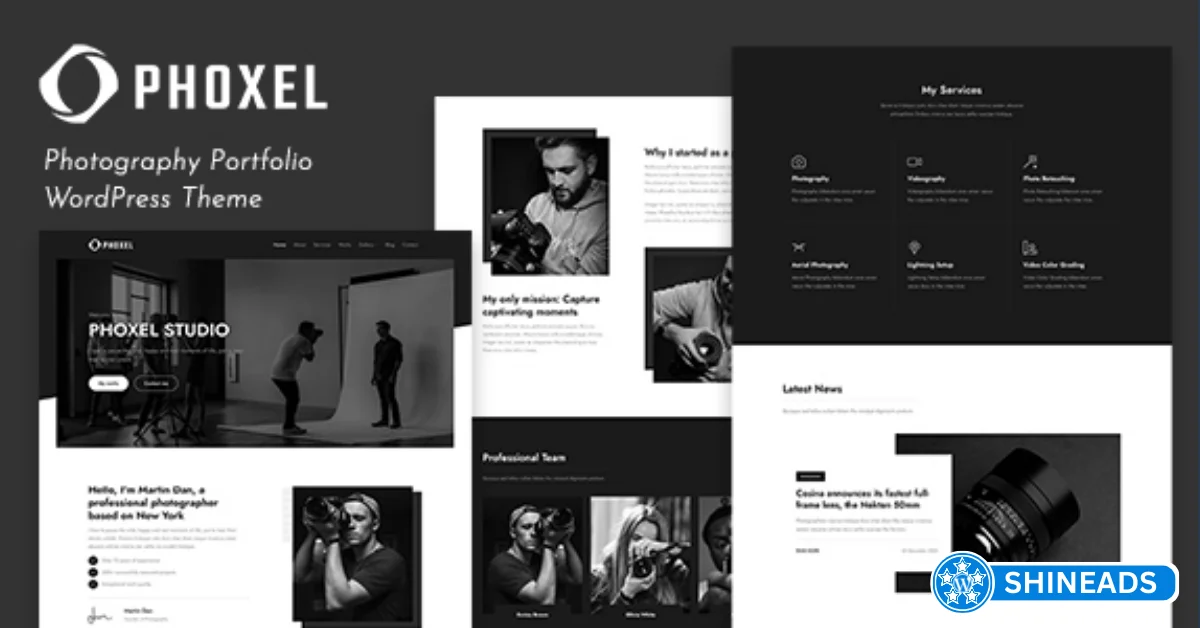 Phoxel Theme – Photography Portfolio WordPress Theme Free Download v1.0
