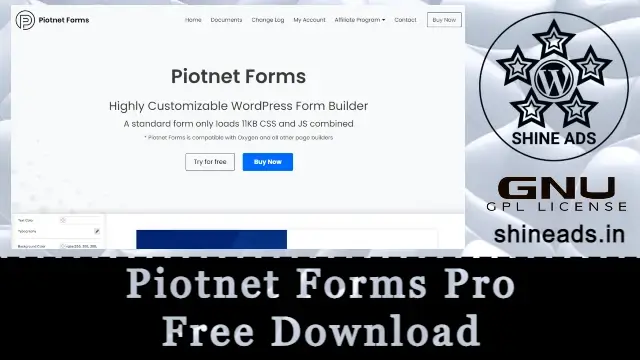 Piotnet Forms Pro Free Download v2.1.41