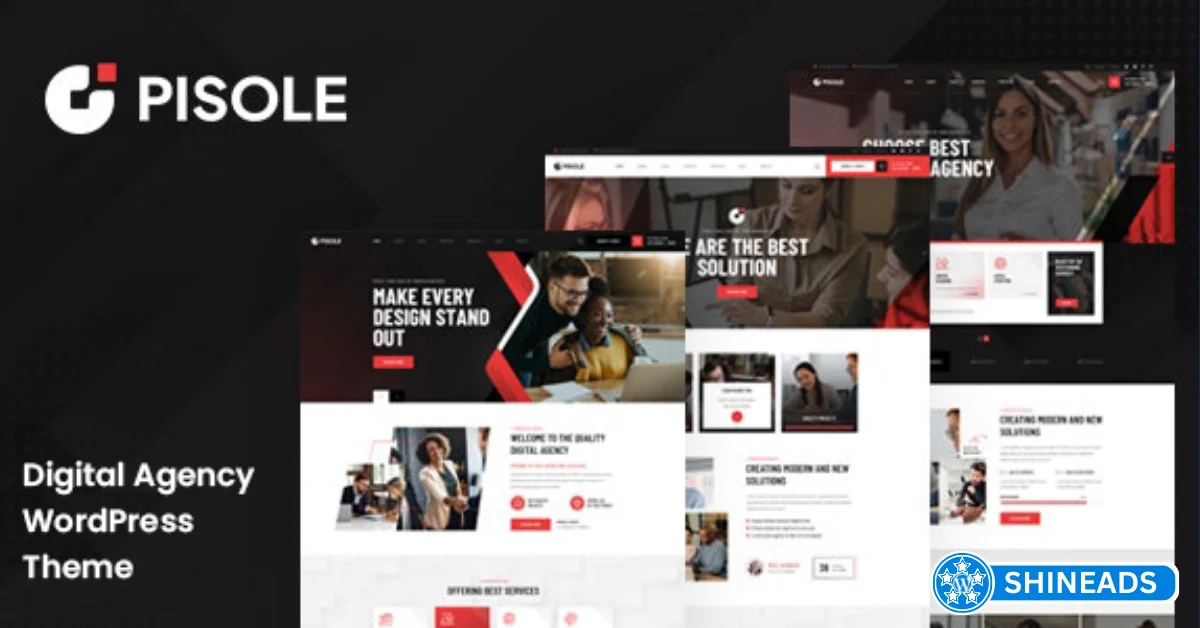 Pisole – Digital Creative Agency WordPress Theme  Free Download v1.1.2