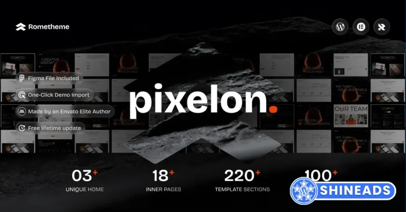 Pixelon – Creative Digital WordPress Theme Free Download 1.0.1