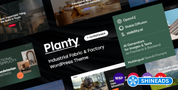 Planty Theme – Fabric & Factory WordPress Theme Free Download v1.32.0