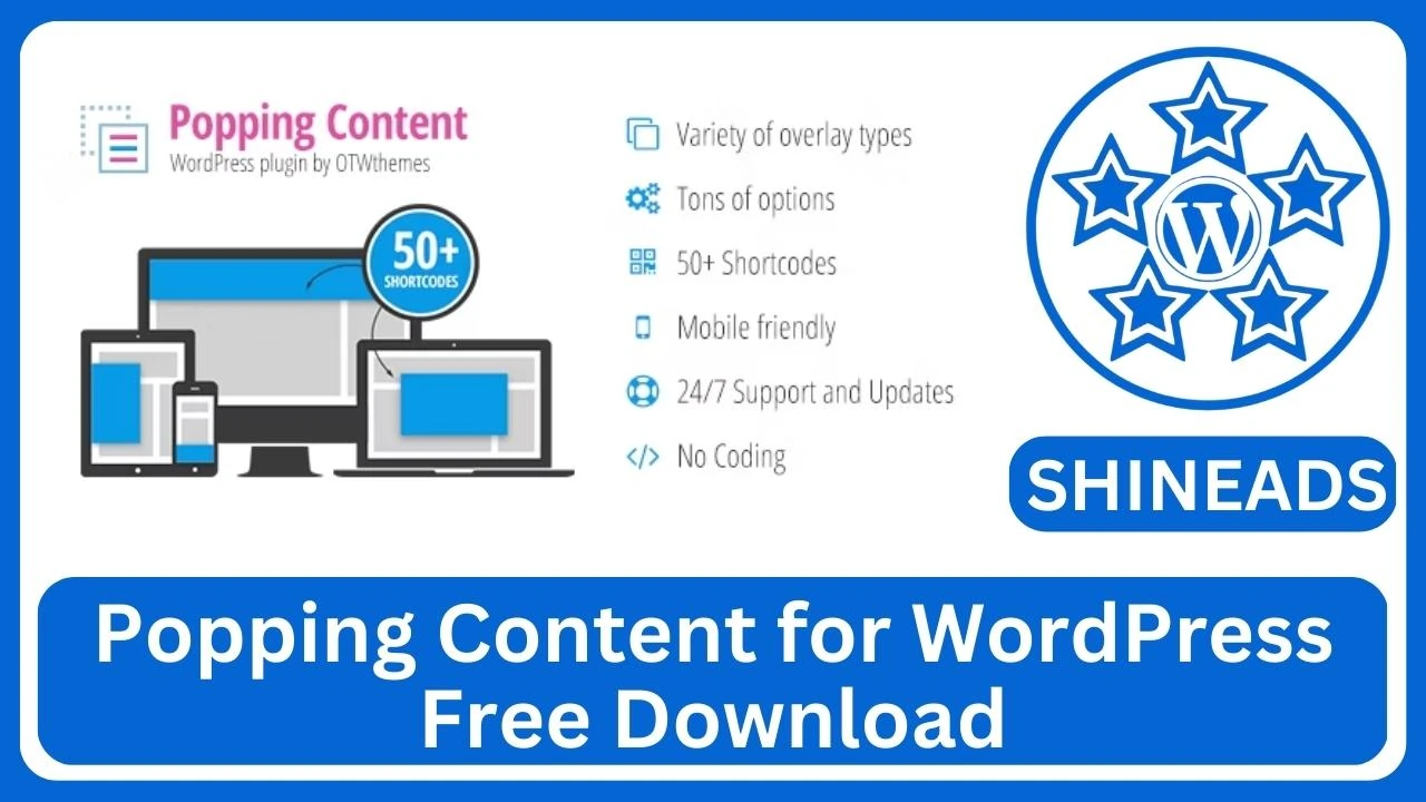 Popping Content for WordPress Free Download v1.22