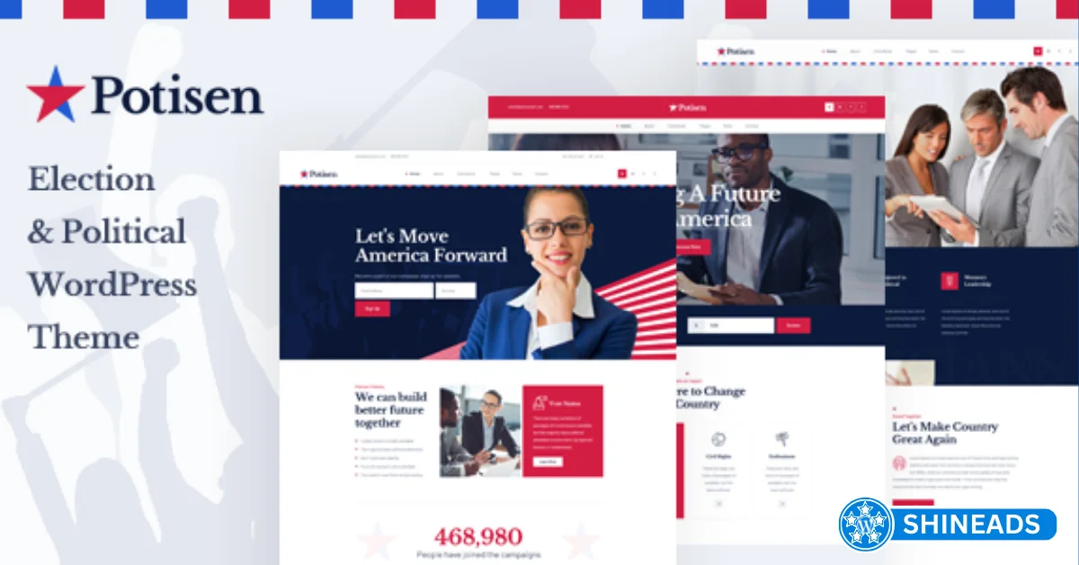 Potisen Theme – Election & Political WordPress Theme Free Download v1.2.8
