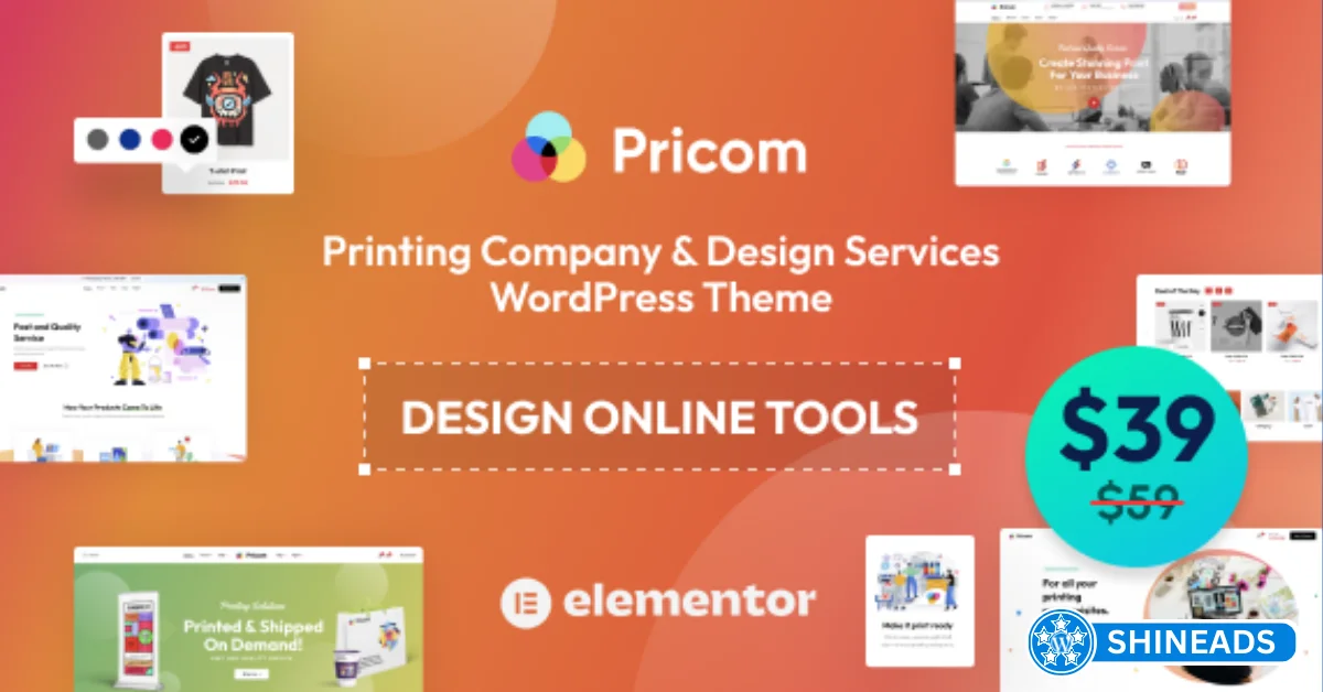 Pricom – Printing Company & Design Services WordPress Theme  Free Download v1.8.1