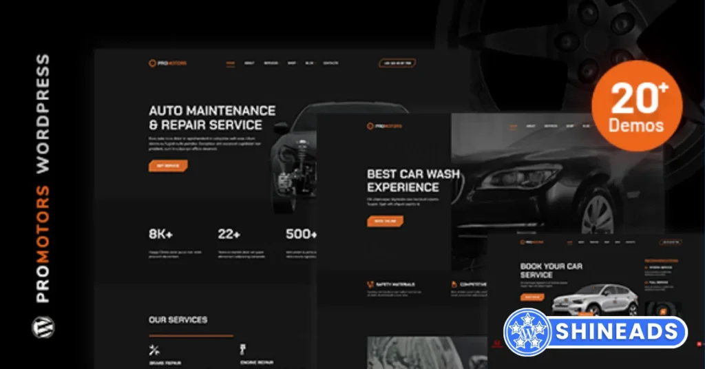 ProMotors - Car Service and Detailing WordPress Theme