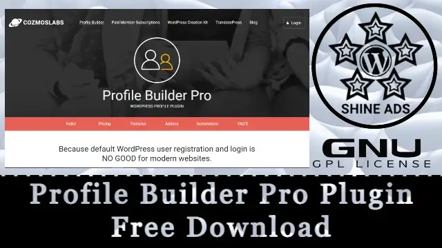 Profile Builder Pro Plugin Free Download v3.15.2