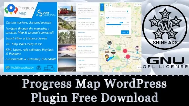 Progress Map WordPress Plugin Free Download v5.8