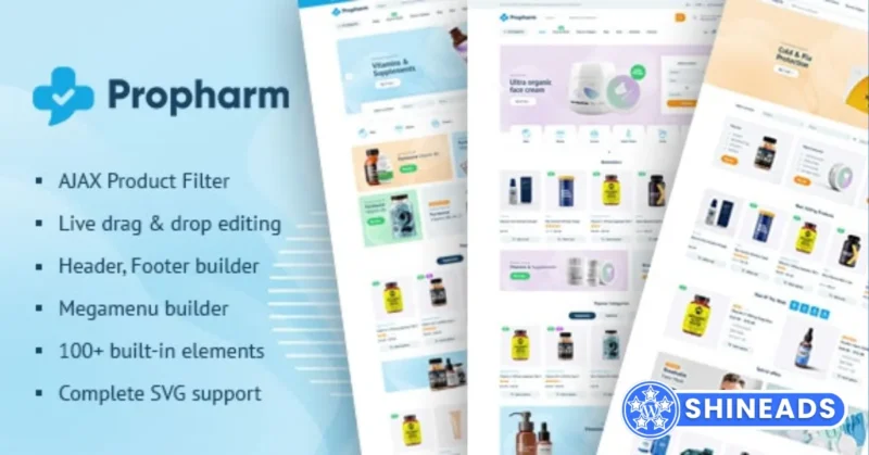 Propharm – Pharmacy & Medical WordPress WooCommerce Theme Free Download v3.0.0