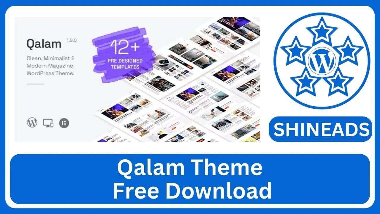Qalam Theme Free Download v2.4.0