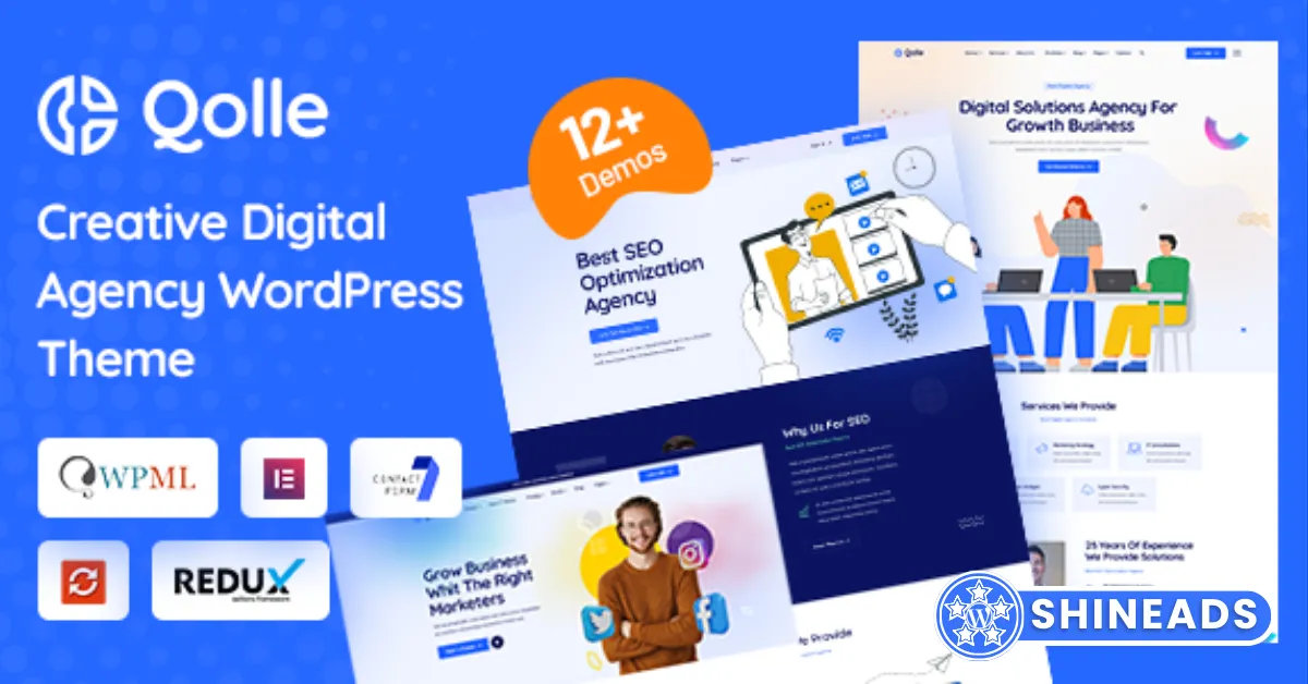 Qolle – Digital Marketing Agency WordPress Theme Free Download v1.0.5