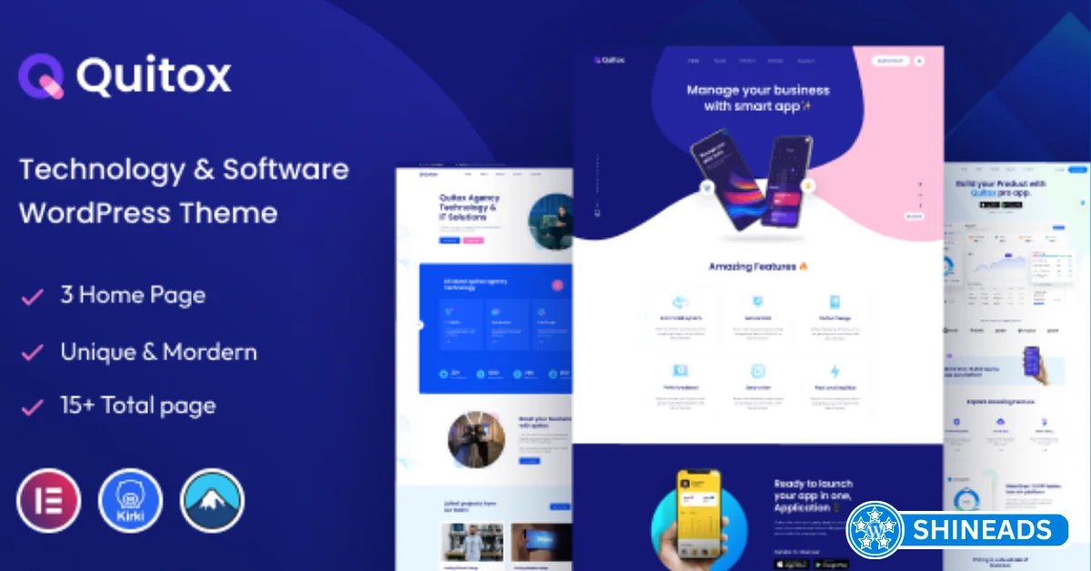 Quitox Theme – Software & IT Solutions WordPress Theme Free Download v1.0.5