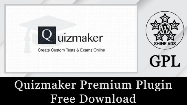 Quizmaker Premium Plugin Free Download v2.1.1