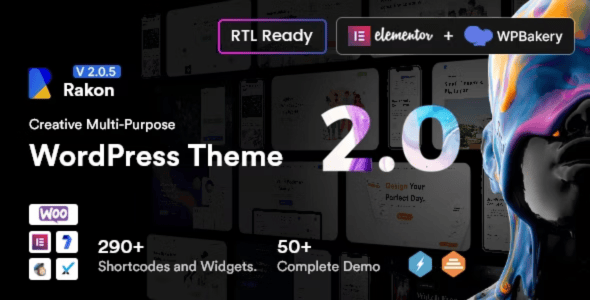 Rakon WordPress Theme Free Download v2.3.1