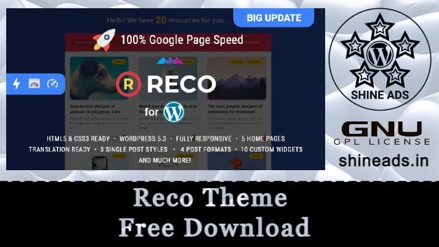 Reco Theme Free Download v5.1.0