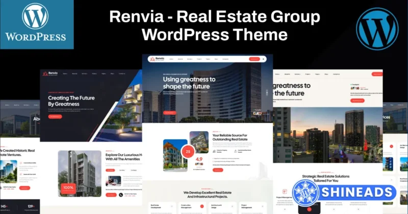 Renvia – Real Estate Group WordPress Theme Free Download 1.0.0