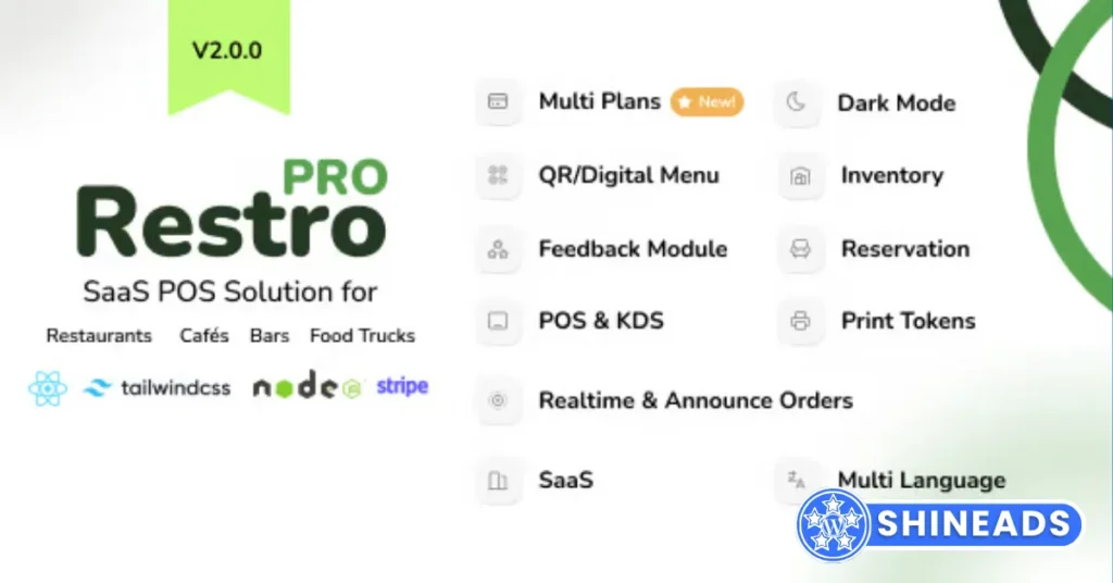 RestroPRO SaaS – POS software for Restaurant, Cafe, Food Truck Free Download