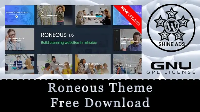 Roneous Theme Free Download v2.1.7