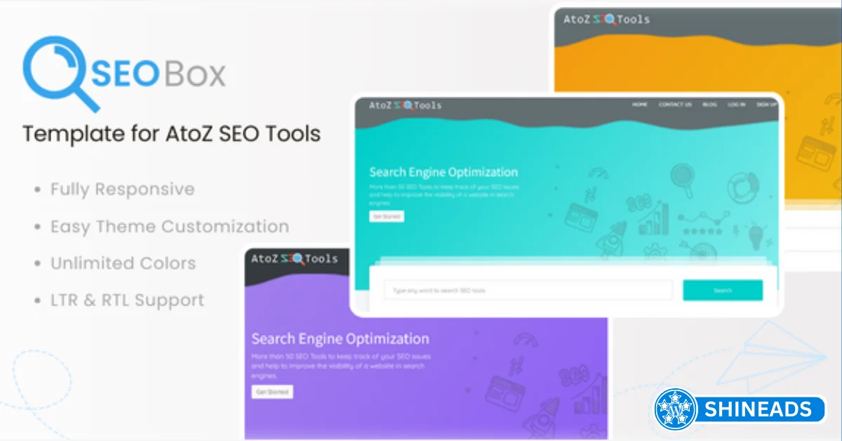 SEOBox Template for AtoZ SEO Tools  Free Download v1.0