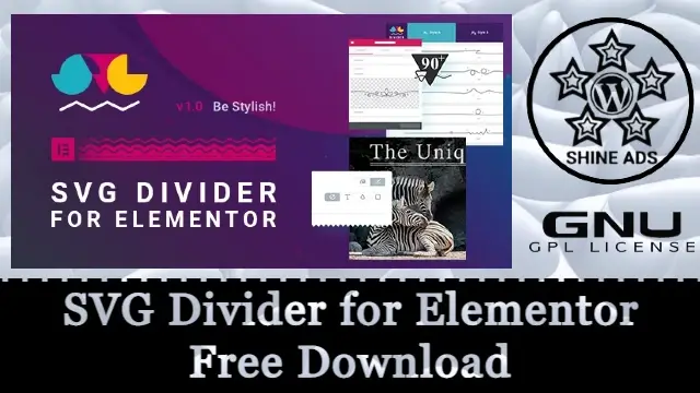 SVG Divider for Elementor Free Download v1.0