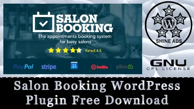 Salon Booking WordPress Plugin Free Download v10.30.23