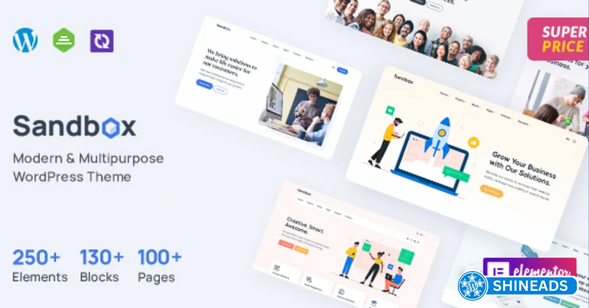 Sandbox Theme – Modern & Multipurpose WordPress Theme Free Download v1.1.21