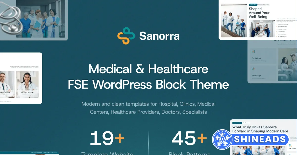 Sanorra – Medical & Healthcare FSE WP Block Theme Free Download v1.0.0
