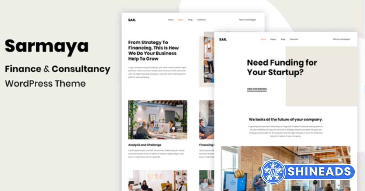 Sarmaya – Finance & Consultancy WordPress Theme  Free Download v1.0.4