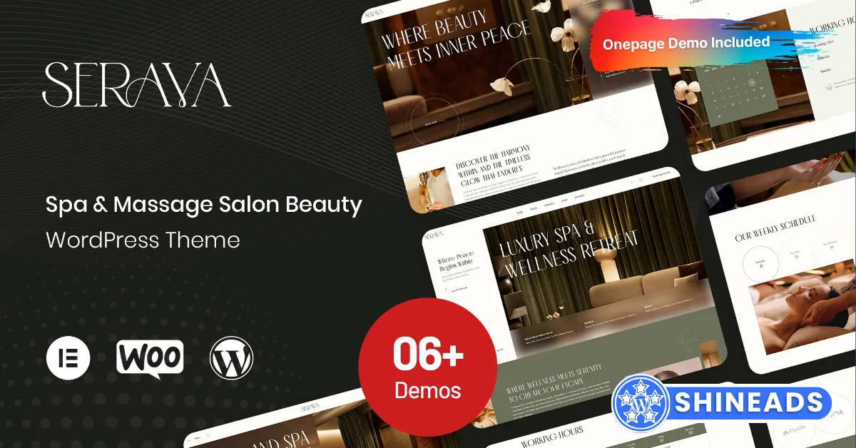 Serava – Spa & Massage Salon Beauty Theme Free Download v1.0.0