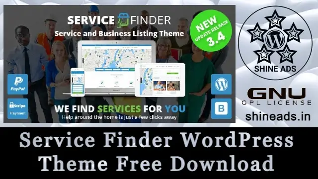 Service Finder WordPress Theme Free Download v6.0