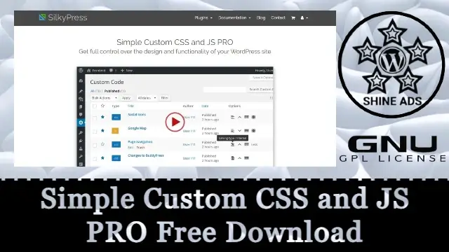 Simple Custom CSS and JS PRO Free Download v4.41.1