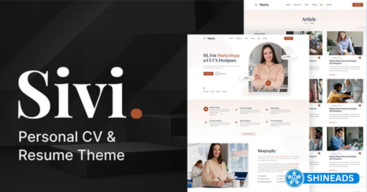 Sivi – Personal CV/Resume WordPress Theme  Free Download v1.5