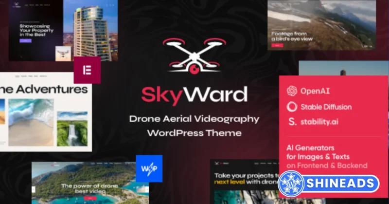 Skyward – Drone Aerial Videography WordPress Theme Free Download 1.13