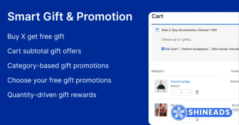 Smart Gift & Promotion for WooCommerce Free Download v1.0.0