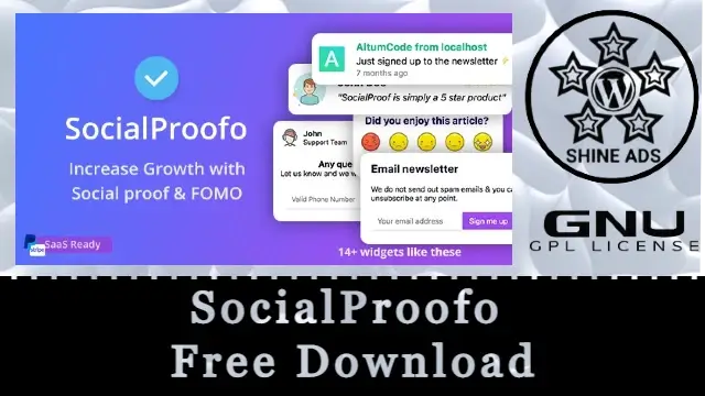 SocialProofo Free Download v12.0