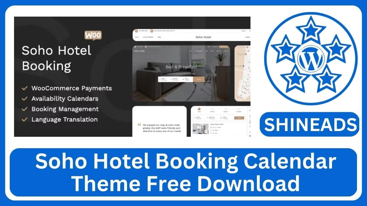 Soho Hotel Booking Calendar Theme Free Download v4.2.5