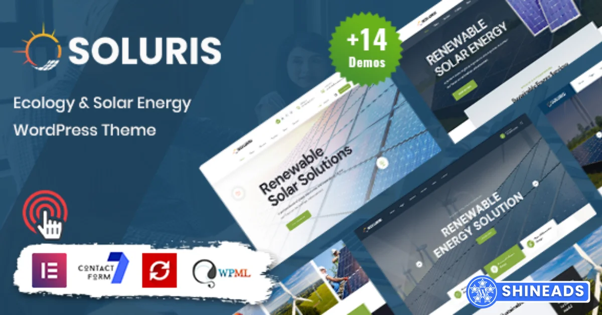 Soluris – Ecology & Solar Energy WordPress Theme Free Download v1.0.9