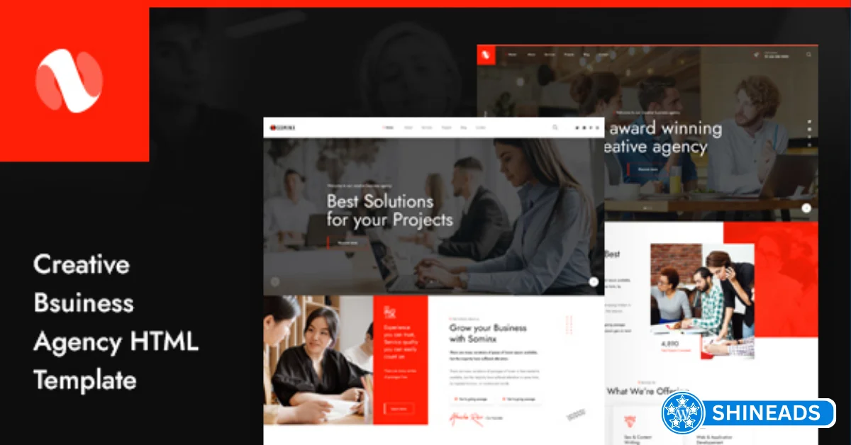 Sominx – Creative Business Agency WordPress Theme  Free Download v1.2.8