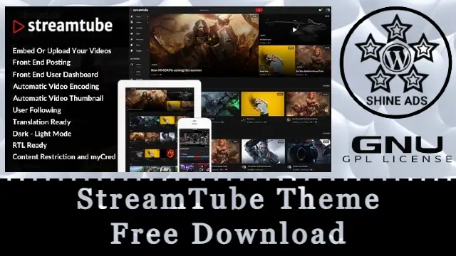 StreamTube Theme Free Download v4.17