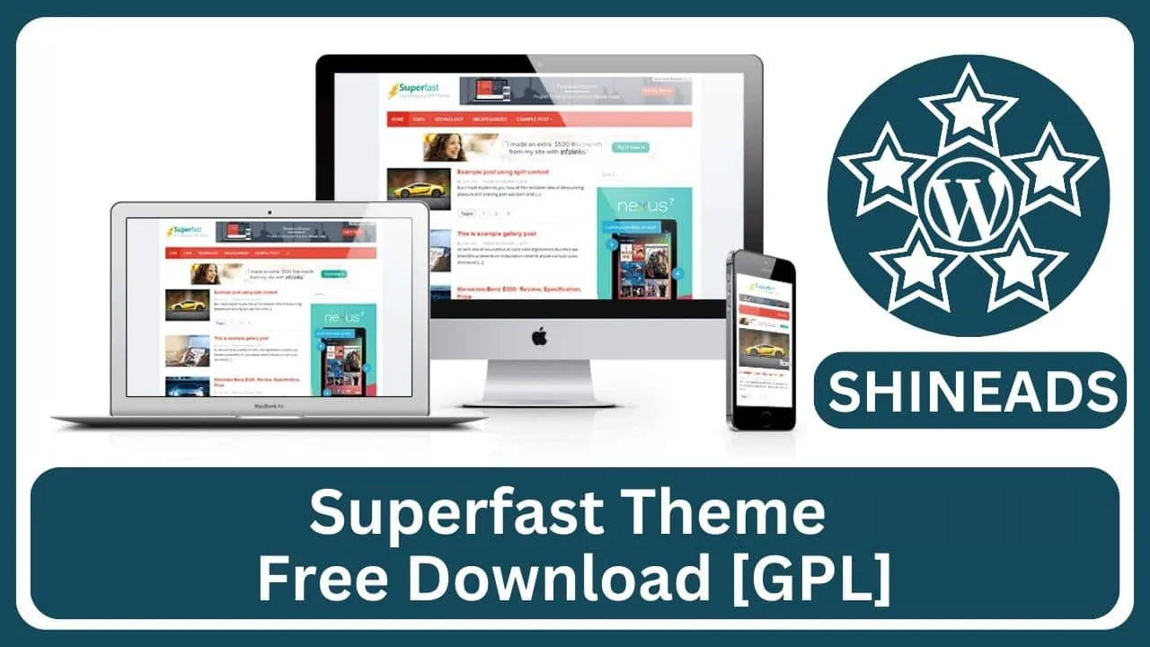 Superfast Theme Free Download v2.1.3
