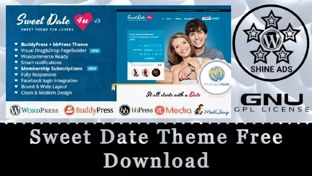 Sweet Date Theme Free Download v3.9.1