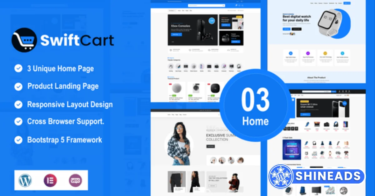 SwiftCart – Multipurpose WooCommerce WordPress Theme  Free Download v1.0.2