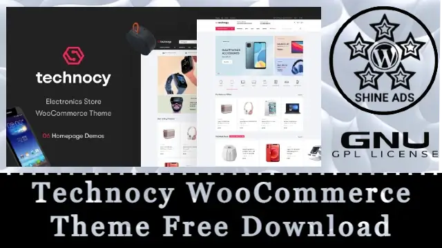 Technocy WooCommerce Theme Free Download v2.0.0