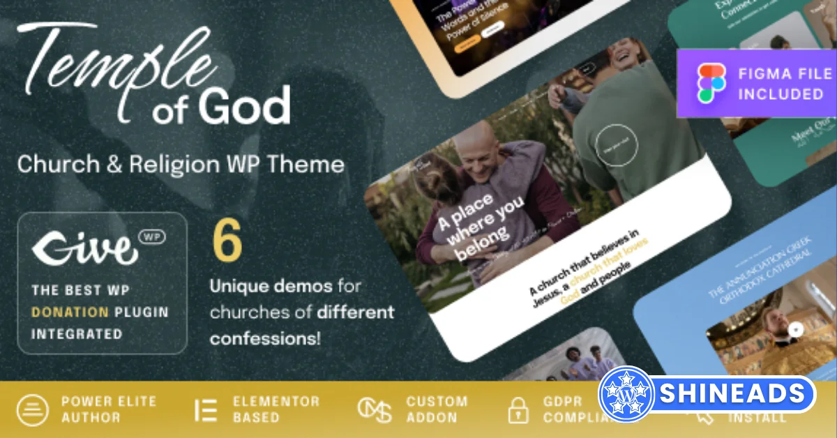 Temple of God Theme – Religion and Church WordPress Theme Free Download v1.1.0