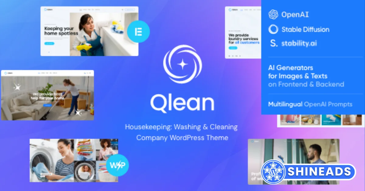 The Qlean Theme – Cleaning Company WordPress Theme  Free Download v2.12