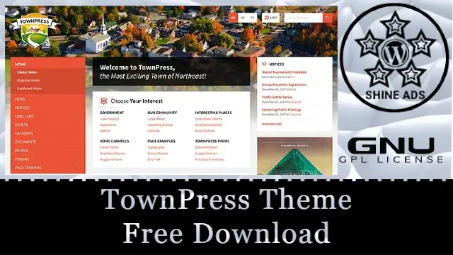 TownPress Theme Free Download v3.8.14