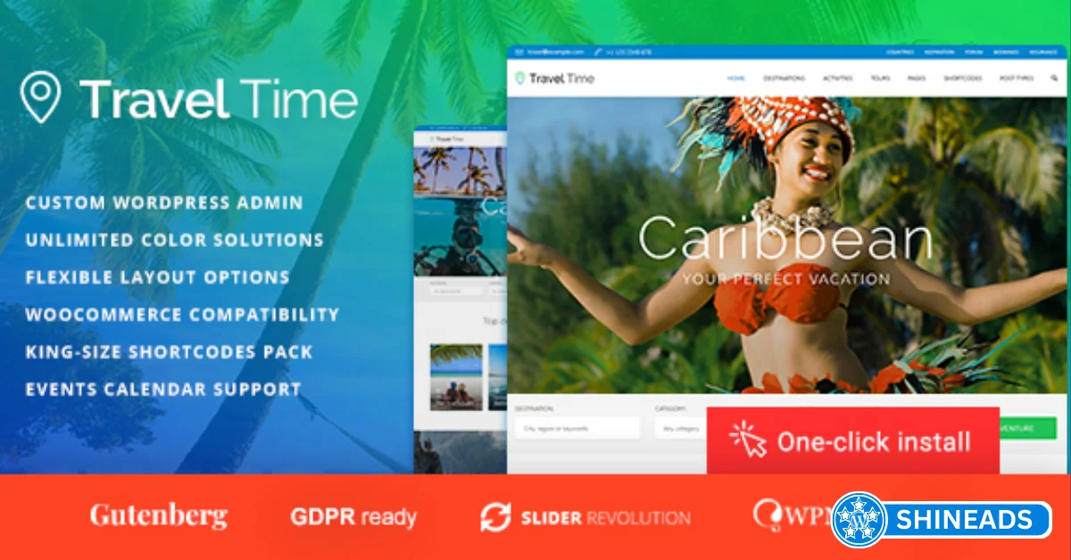 Travel Time Theme – Tour and Hotel WordPress Theme Free Download v1.4.5