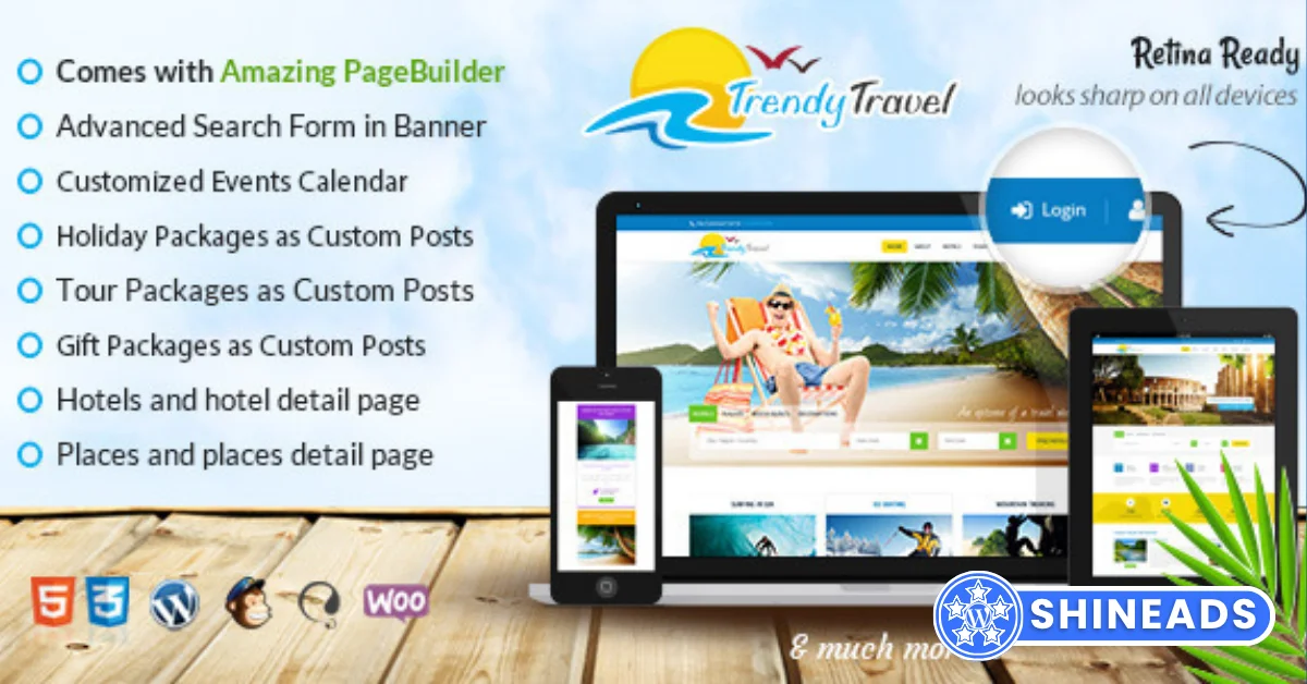 Trendy Travel – Tour Travel WordPress Agency Theme  Free Download v6.8