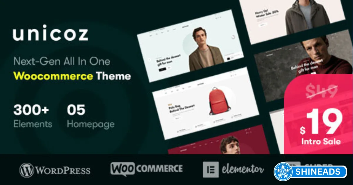Unicoz Theme – Elementor WooCommerce Theme Free Download v1.1.1