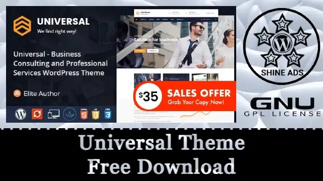 Universal Theme Free Download v2.7