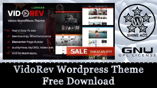 VidoRev WordPress Theme Free Download v2.9.9.9.9.9.7